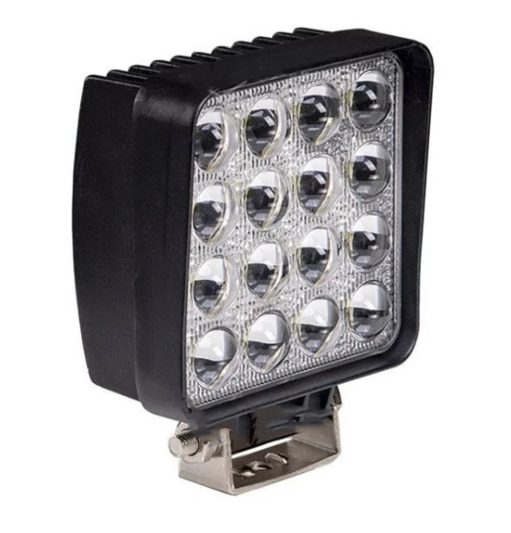 

Фара LED квадратная 48W (широкий луч) 3D линза