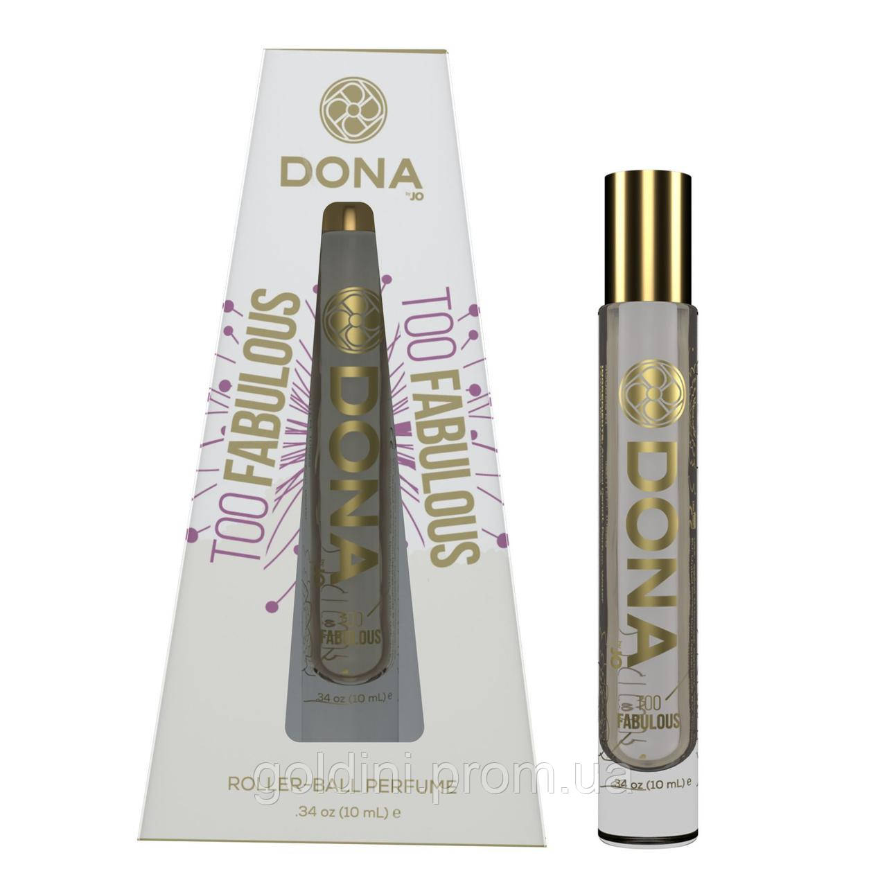 

Духи с роликовым нанесением DONA Roll-On Perfume - Too Fabulous (10 мл), вариант для сумочки