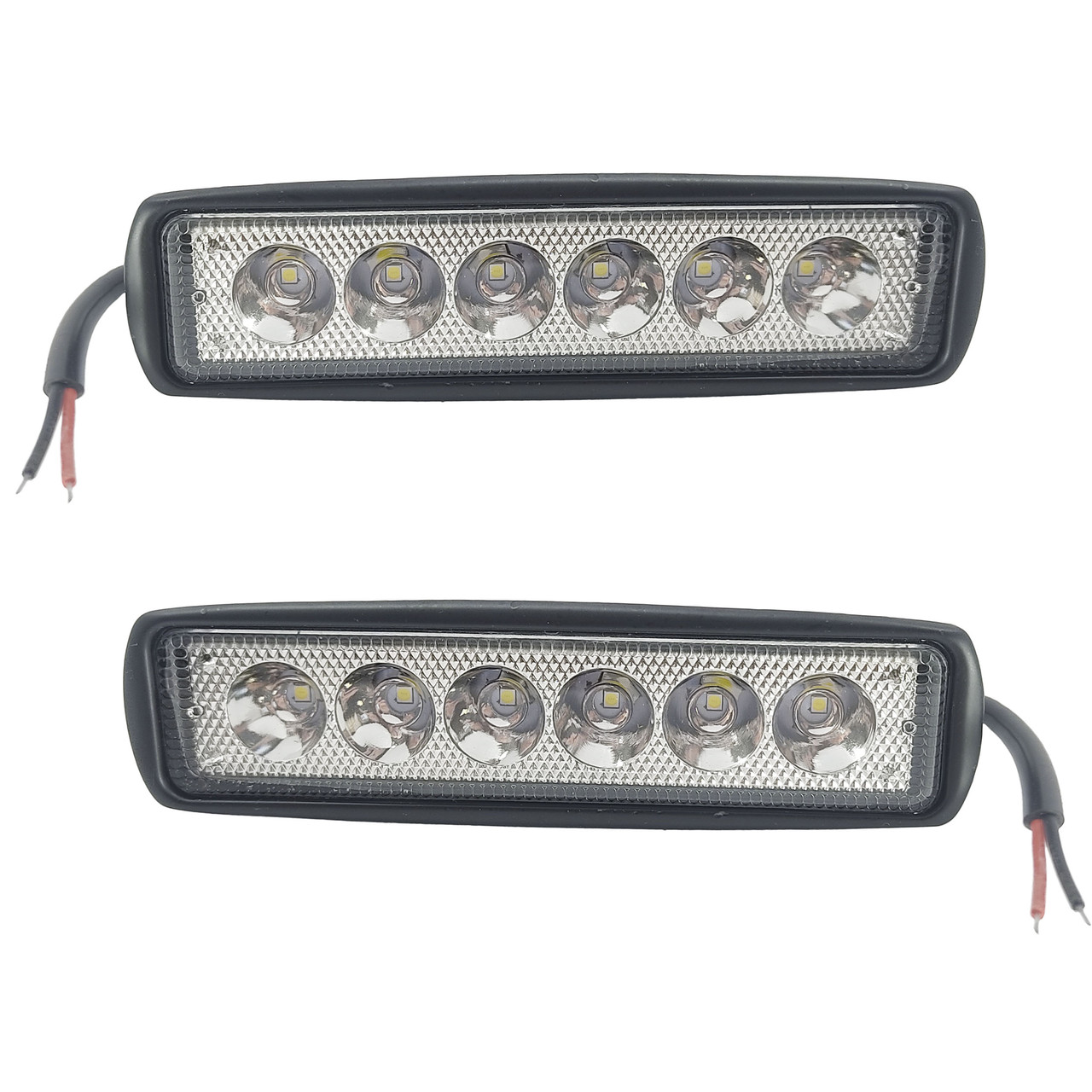 

Комплект LED фар ДАЛЬНЕГО света. Светодиодные фары на 6 диодов. JP-YZ-18W. Пр-во Корея