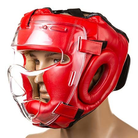 

Боксерский шлем закрытый Everlast L красный SKL11-280848