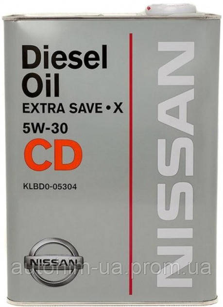 

Моторное масло синтетическое Nissan Diesel Oil CD 5W-30 4л KLBD005304