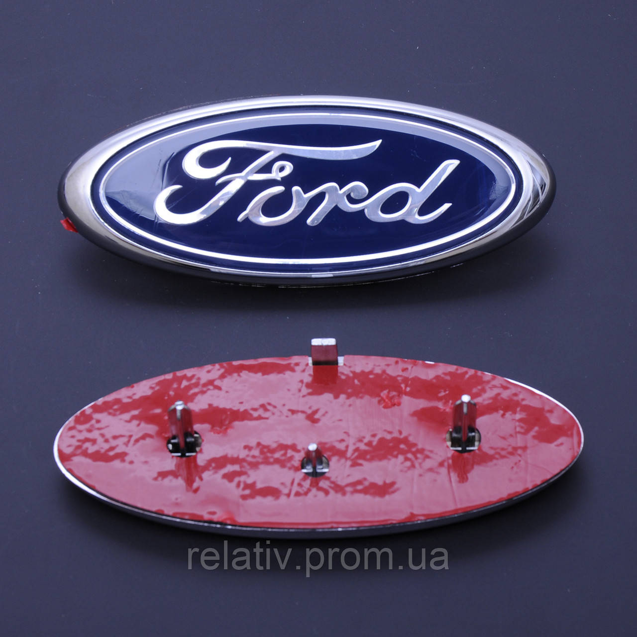 

Эмблема "Ford" 148х60мм Focus Зад в сборе скотч 3M+направляющие (Польша)