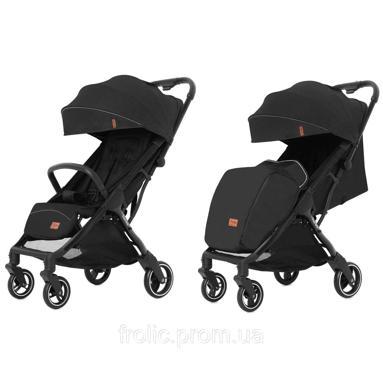 

Коляска прогулочная CARRELLO Turbo CRL-5503 Deep Black +дождевик S /1/ MOQ