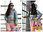 Куртка демісезонна для дівчинки з переливом веселки зростання 98-122, фото 7