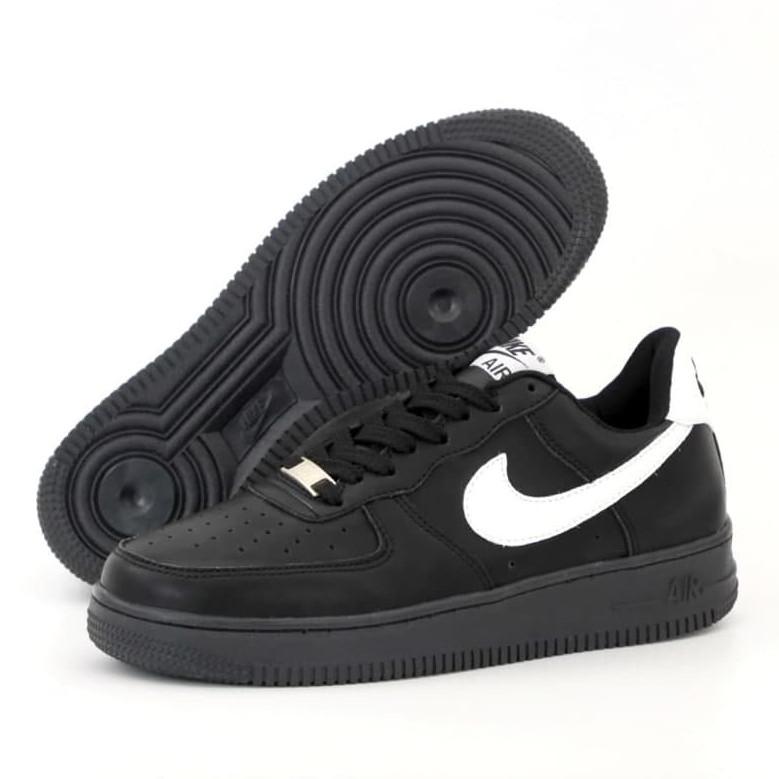 

Мужские кроссовки в стиле Nike Air Force 1 Low, кожа, черный, Вьетнам (КД-4)м2