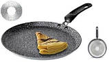 Сковорідка млинцева Benson BN-507 20 см з мармуровим покриттям, фото 2