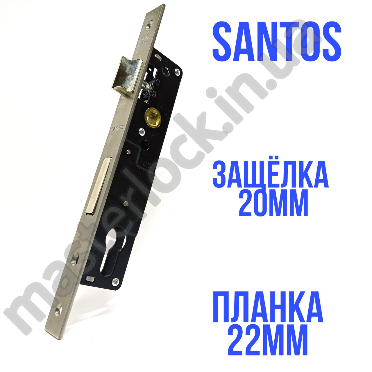 

Замок врізний SANTOS DIN 726 UNIV BS20мм 92мм SS 22мм FOREND SP