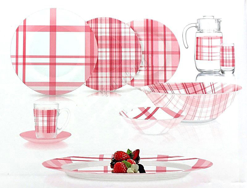 

Сервиз столовый 46 предметов Luminarc Popeline Pink P4264