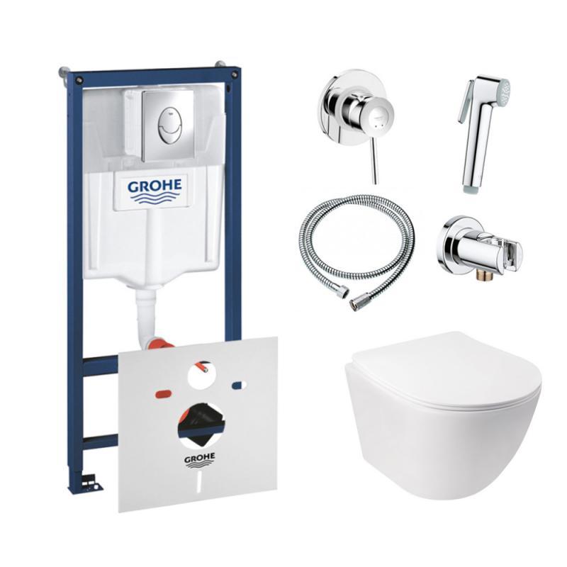 

Комплект инсталляция Grohe Rapid SL 38721001 + унитаз с сиденьем Qtap Jay QT07335176W + набор для