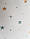 Шпалери флізелінові дитячі Caselio Our Planet зірки точки коричневі сині на білому тлі, фото 5