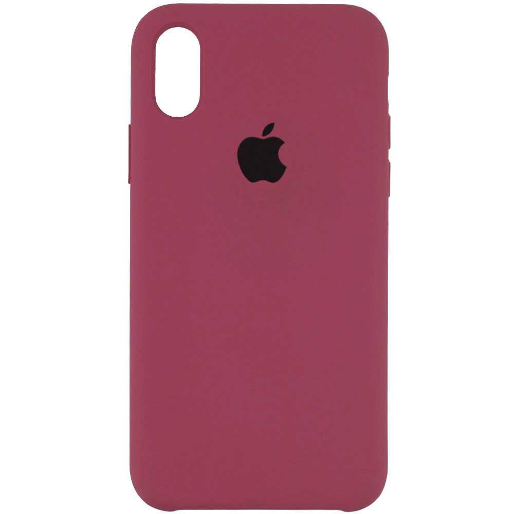 

Чехол Silicone Case (AA) для Apple iPhone XS Max (6.5") Красный / Rose Red