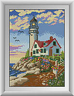 Алмазная мозаика Дом у маяка Dream Art 30131 22х31см 28 цветов, квадр.стразы, полная зашивка. Набор алмазной, фото 1