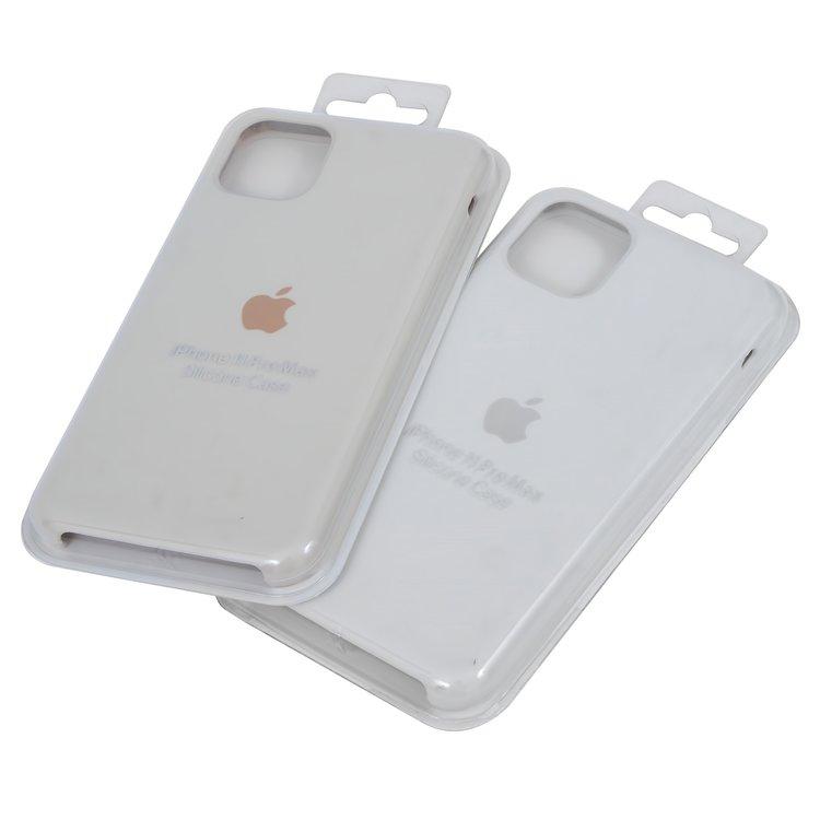 

Чехол для iPhone 11 Pro, бело-золотистый, Original Soft Case, силикон, antique white (10