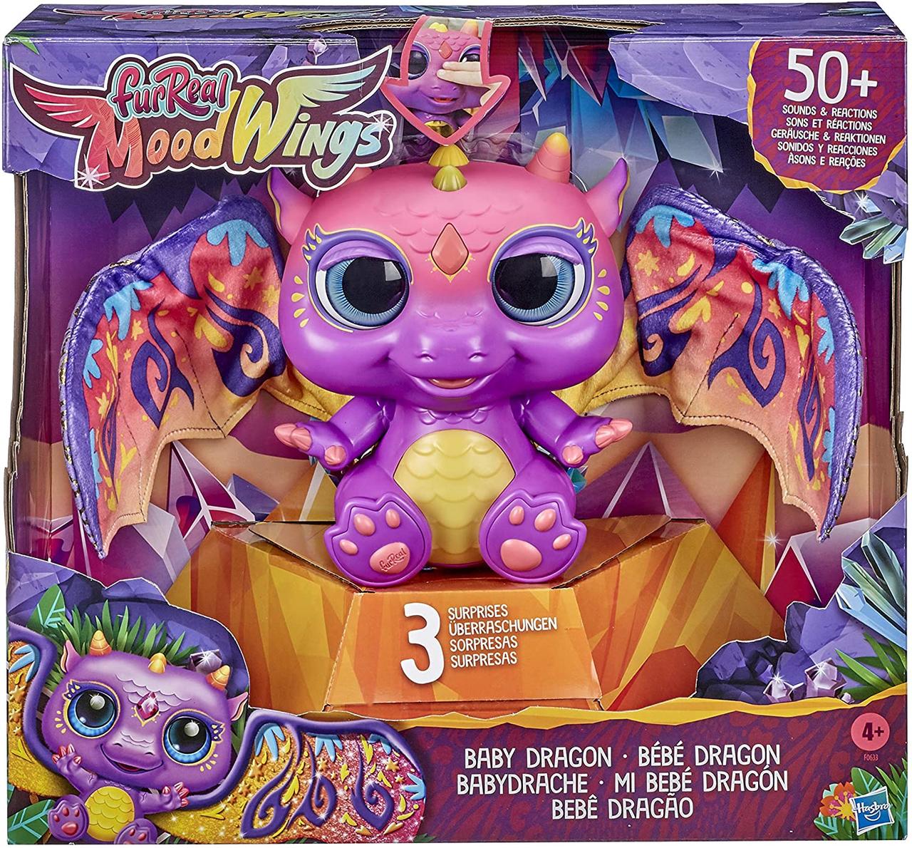 

Интерактивная игрушка Hasbro Furreal Малыш Дракон Moodwings Baby Dragon (F0633), Фиолетовый