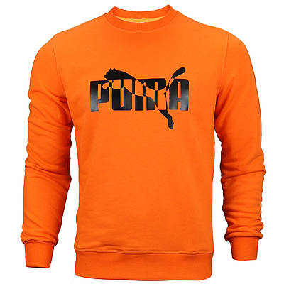 Свитшот мужской оранжевый PUMA с лого №2 ORN M(Р) 20-414-001