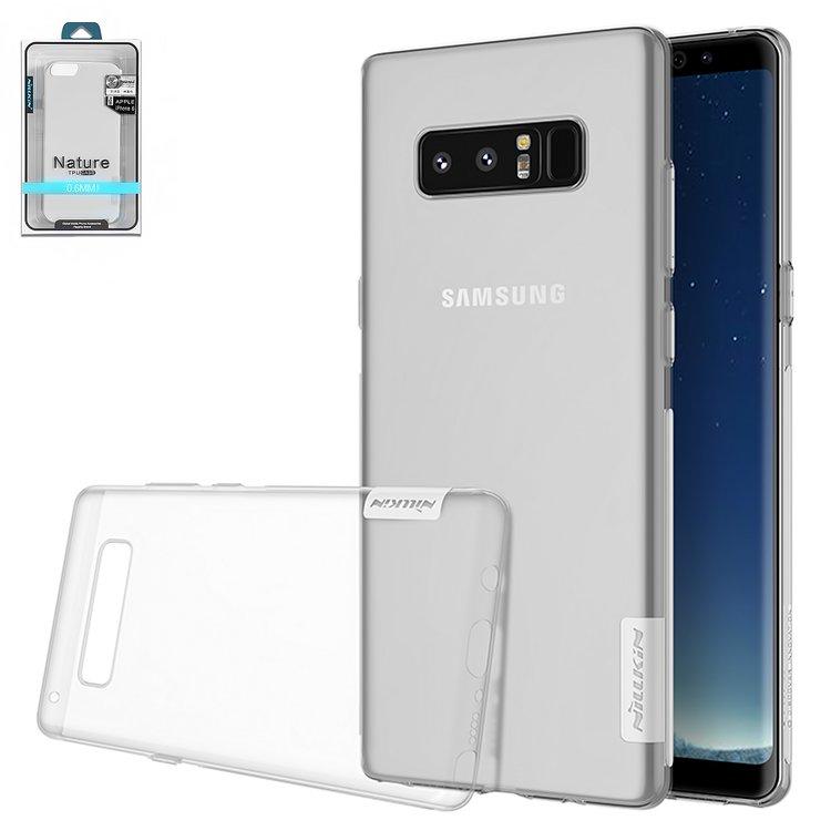 

Чехол Nillkin Nature TPU Case для Samsung N950F Galaxy Note 8, бесцветный, прозрачный, Ultra Slim, силикон