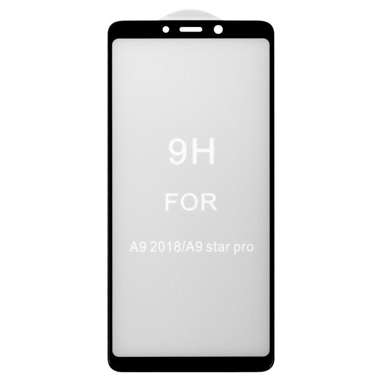 

Защитное стекло All Spares для Samsung A920F/DS Galaxy A9 (2018), 5D Full Glue, черный, cлой клея нанесен по