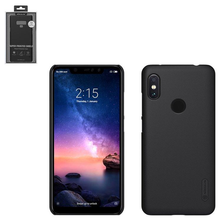 

Чехол Nillkin Super Frosted Shield для Xiaomi Redmi Note 6 Pro, черный, с подставкой, матовый, пластик