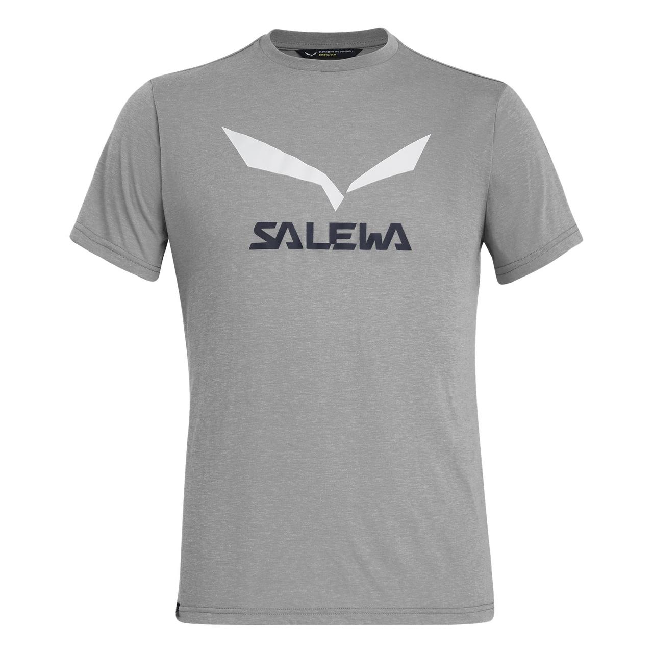 

Футболка Salewa Solidlogo Dri-Release, Светло-серый