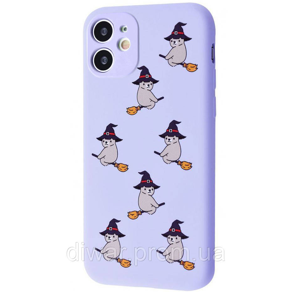 

TPU чехол WAVE Fancy для Apple iPhone 11 (6.1, Bear on broom / light purple