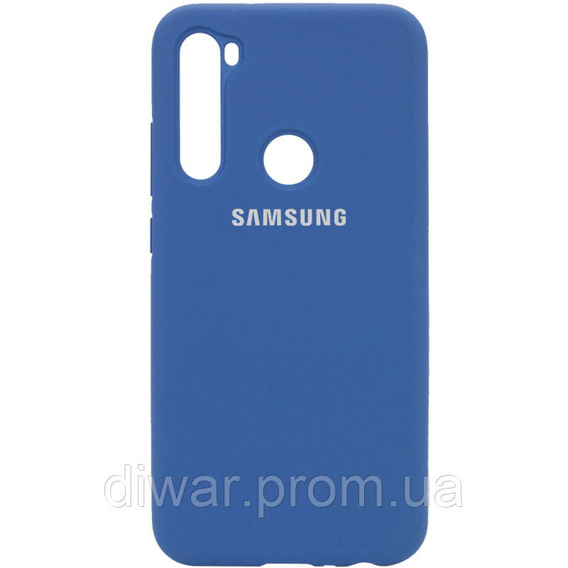 

Чехол Silicone Cover Full Protective (AA) для Samsung Galaxy A21 Синий / Navy Blue