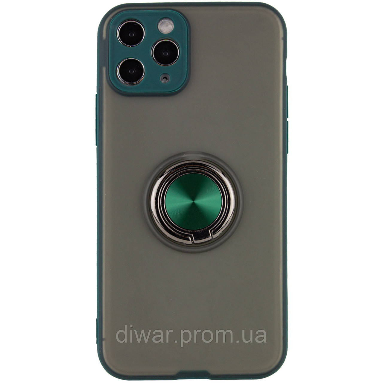 

TPU-PC чехол Deen Shadow Ring series для Apple iPhone 11 Pro Max (6.5, Зеленый