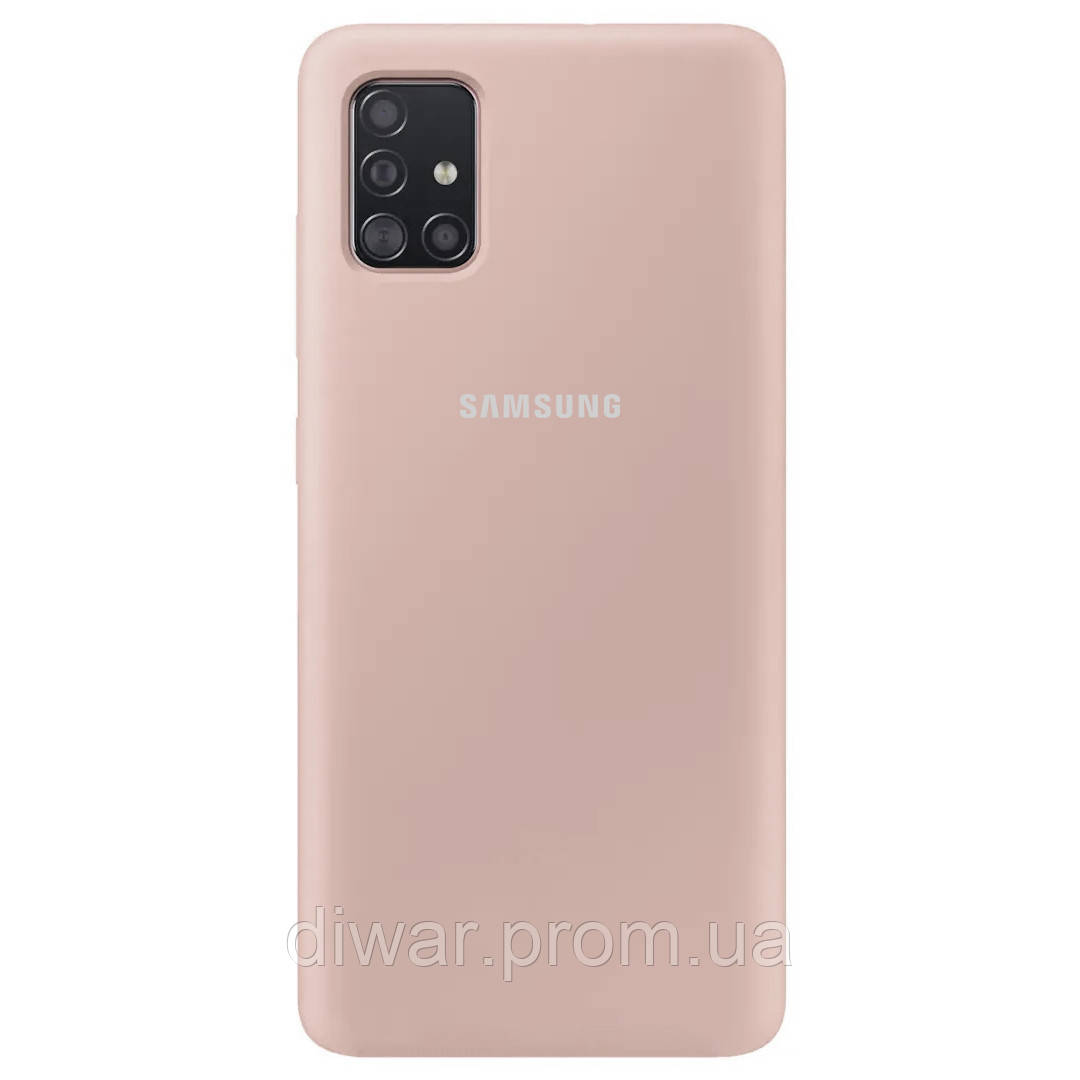 

Чехол Silicone Cover Full Protective (AA) для Samsung Galaxy A51 Розовый / Pink Sand