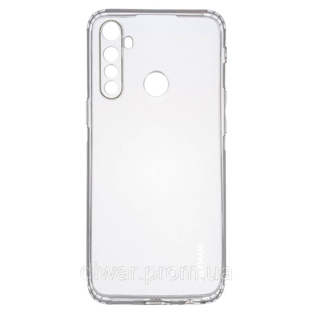 

TPU чехол GETMAN Clear 1,0 mm для Realme 5 / 6i, Прозрачный