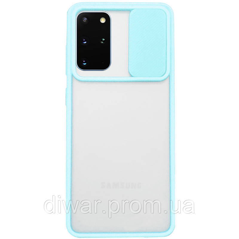 

Чехол Camshield mate TPU со шторкой для камеры для Samsung Galaxy S20+ Бирюзовый