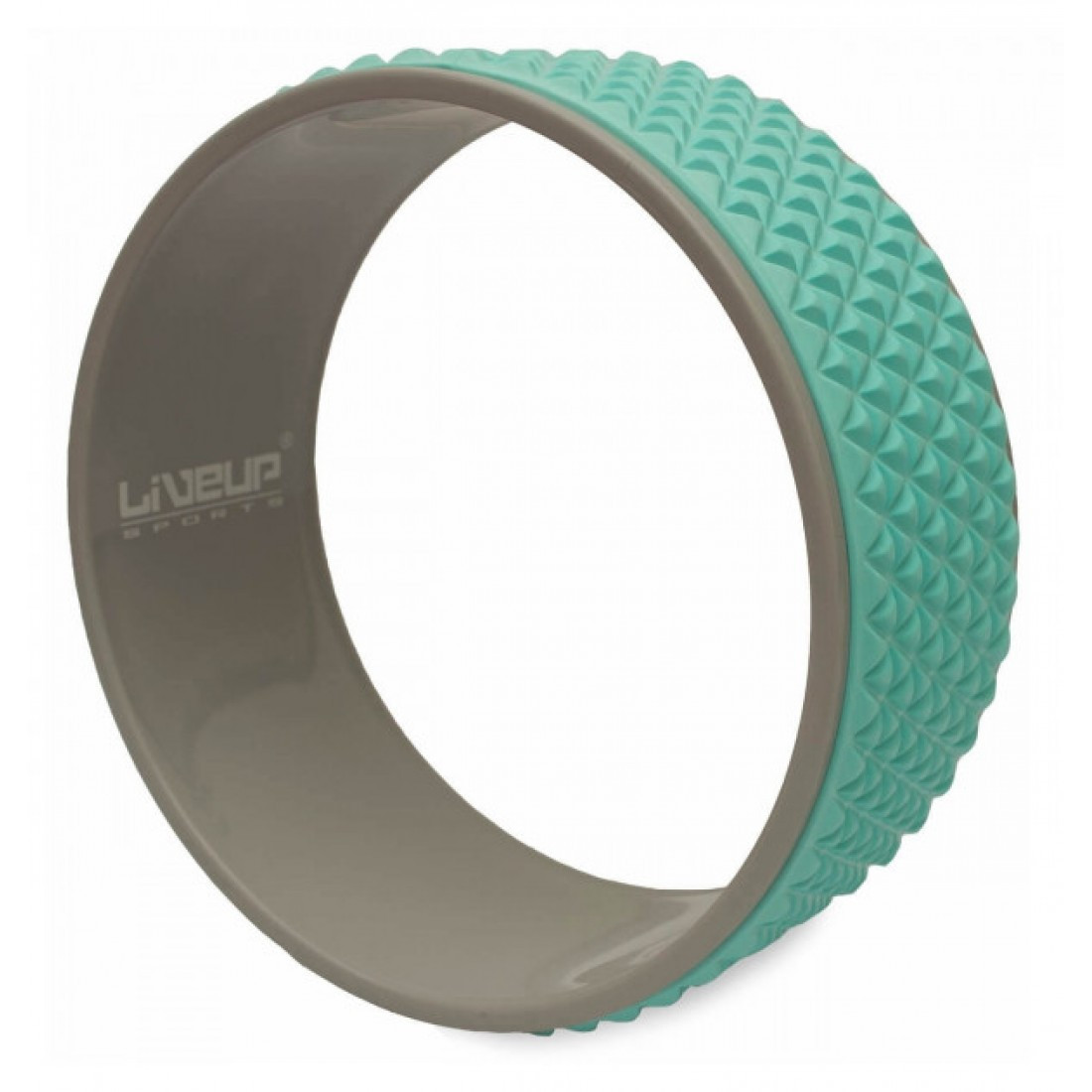 

Колесо для йоги и фитнеса LiveUp YOGA RING Серо-зеленый (LS3750-b