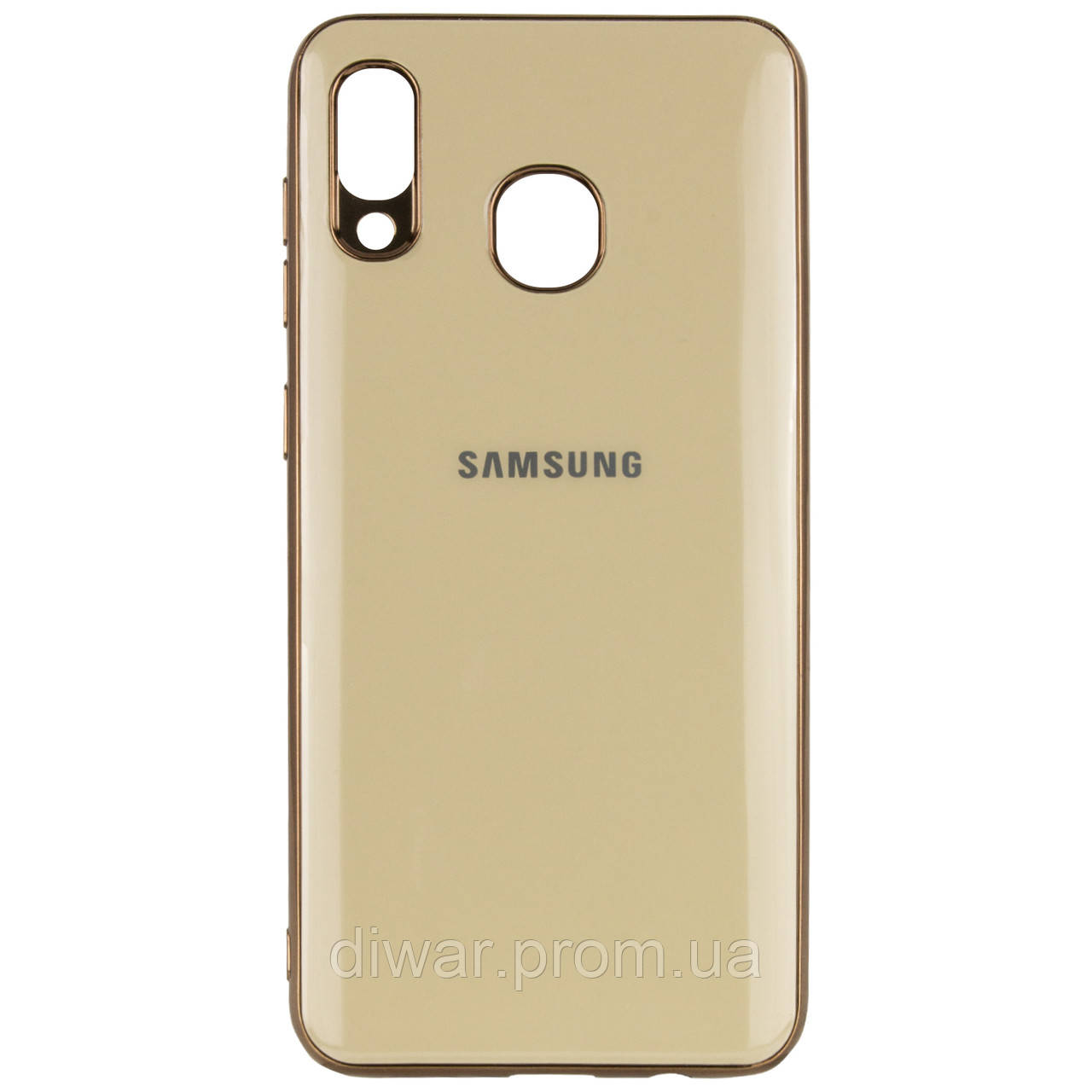 

TPU чехол GLOSSY LOGO для Samsung Galaxy A20 / A30 Золотой