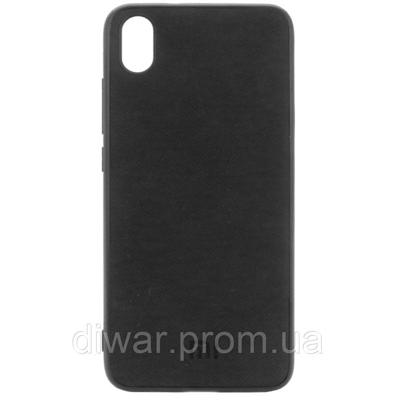 

TPU чехол Textile Logo для Xiaomi Redmi 7A Черный