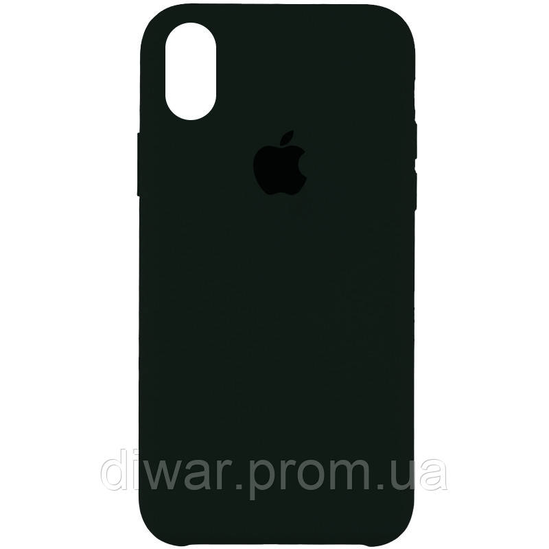 

Чехол Silicone Case (AA) для Apple iPhone XR (6.1") Зеленый / Black Green