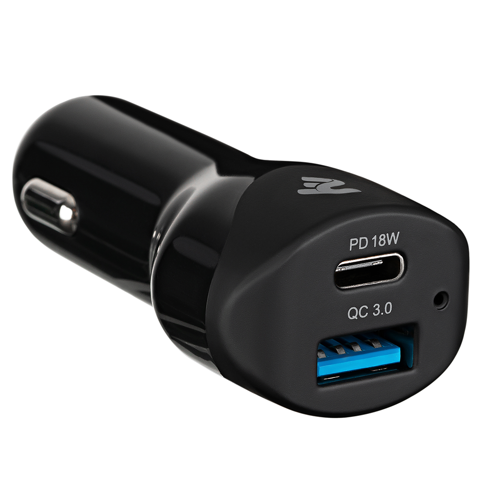 АЗУ без кабеля | USB Car Charger З Черный 2E