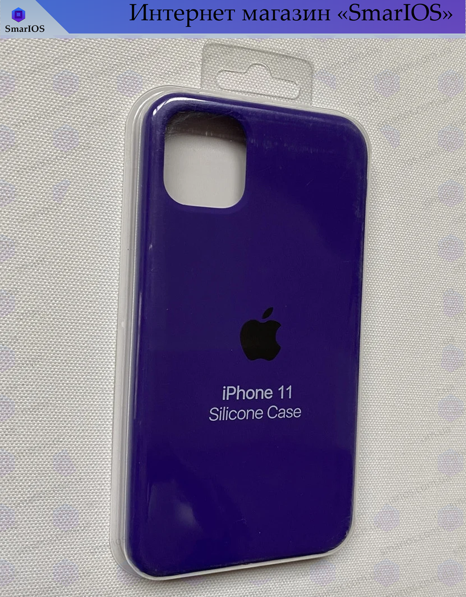 

Чехол Silicone Case iPhone 11 Матовый, Сликон + Микрофибра Внутри. Выбери Свой Цвет в Карточке Товара, Синий