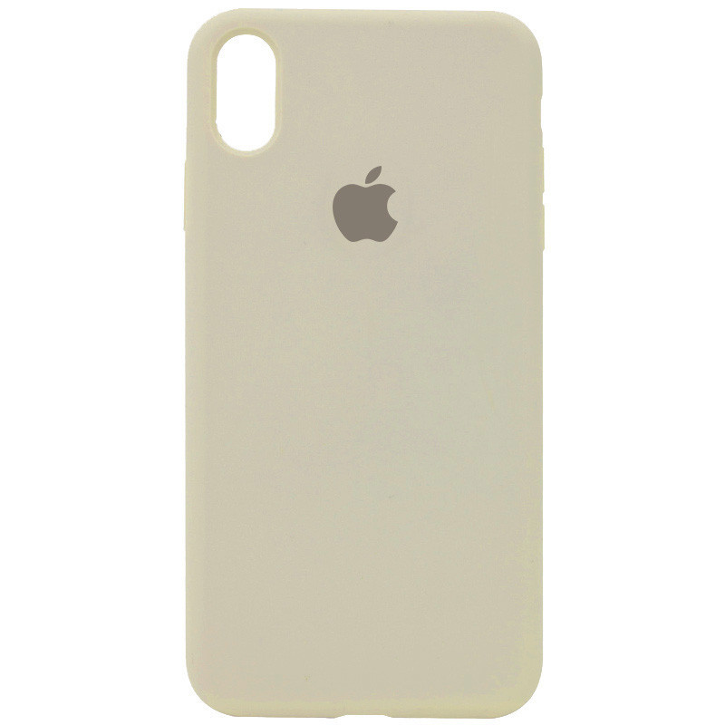 

Уценка Чехол Silicone Case Full Protective (AA) для Apple iPhone XR (6.1"), Царапина / бежевый / antigue white