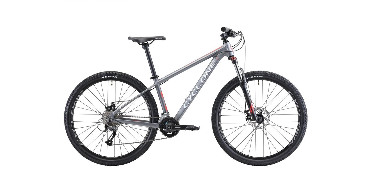 

Велосипед CYCLONE AX 27.5 рама 17" серый 21-057 2021