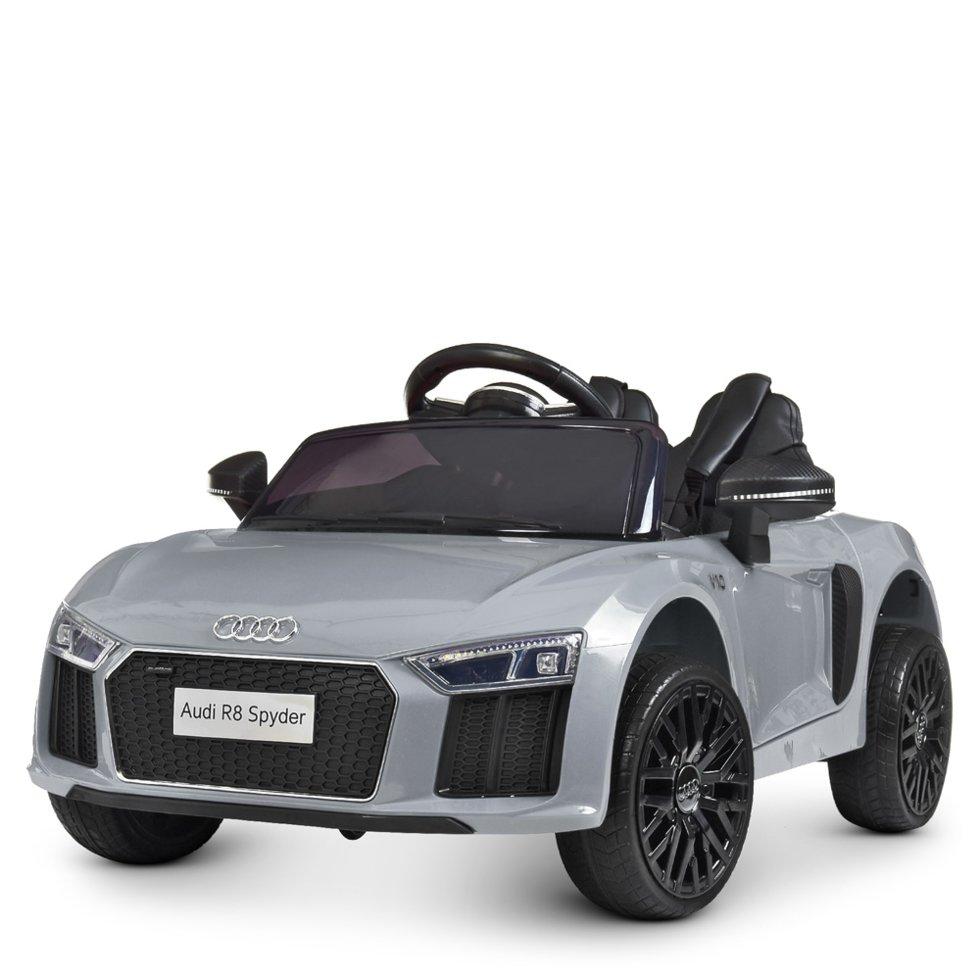 

Детский Электромобиль машина Bambi M 4281EBLRS-11 Audi R8 лак EVA mp3 кожа 2WD 50W 100см, Серый