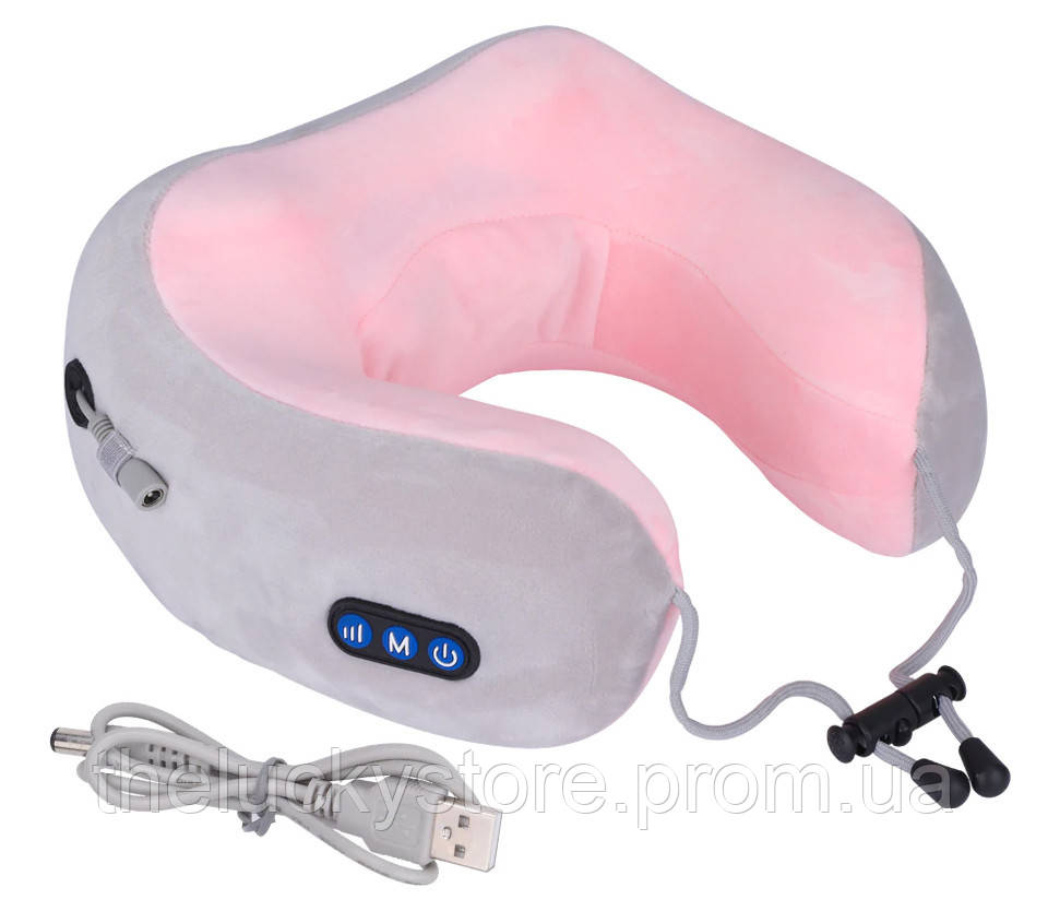 

Массажная подушка U-Shaped Massage Pillow (от аккумулятора) Pink (WM-004) (14272), См.фотографии