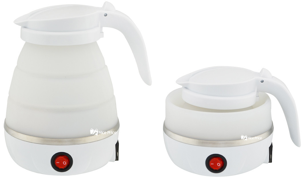 

Складной силиконовый электрочайник Folding Kettle WDL-011 220V 800W 600мл Белый