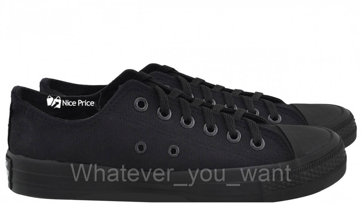 

Кеды Converse All Stars Black Monochrome Low M5039 (черные) 45