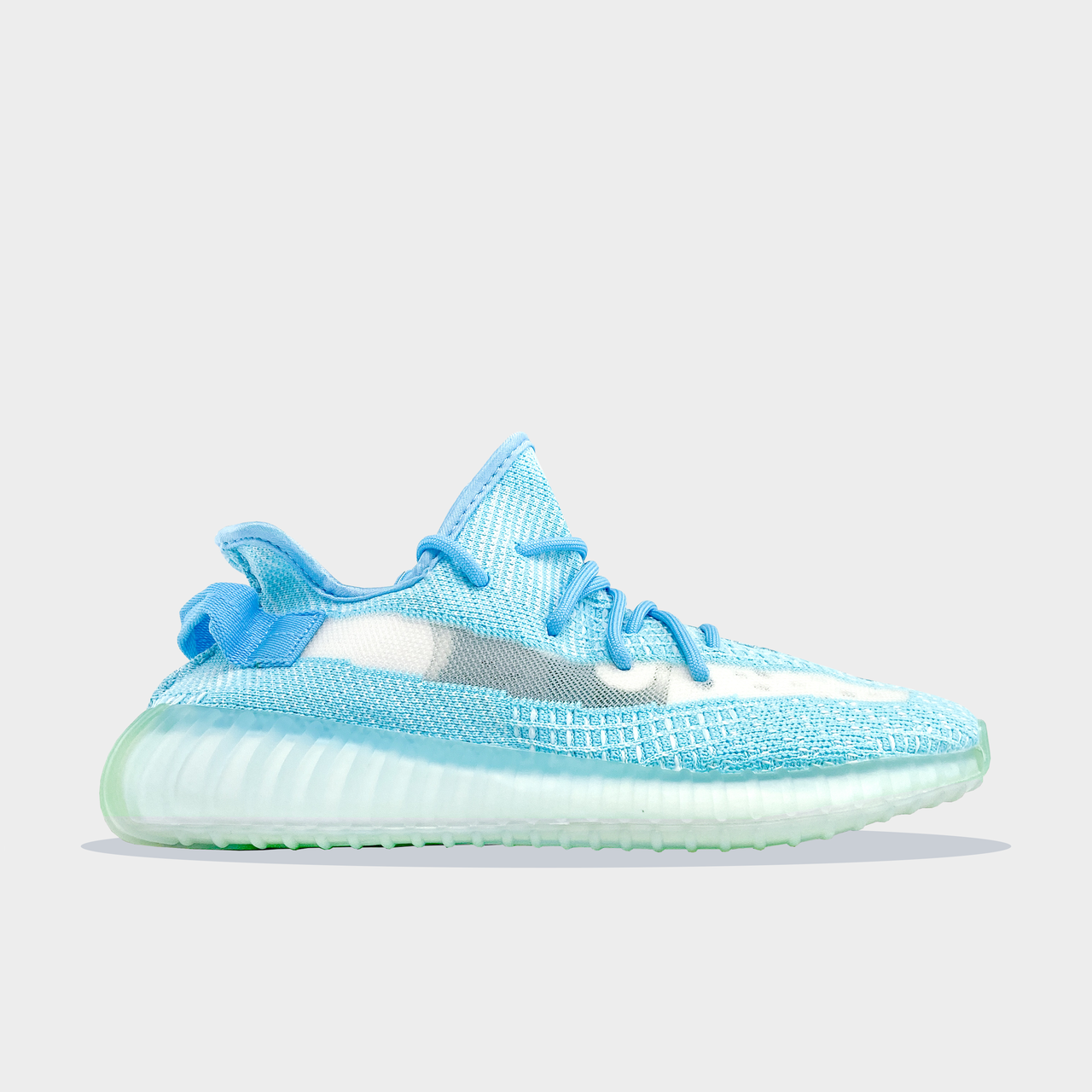 

Кроссовки женские Adidas Yeezy Boost 350 v2 Bluewat, голубого цвета, Адидас Изи Буст 350, кроссовки весна/лето, Голубой