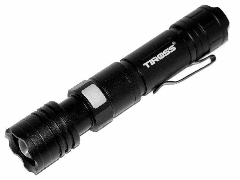 

Фонарь ручной Tiross TS-1883 диод Zoom CREE XM-L2 T6, Черный