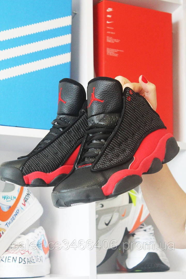 

Nike Air Jordan 13 Black Red (Черный Красный), Чёрный