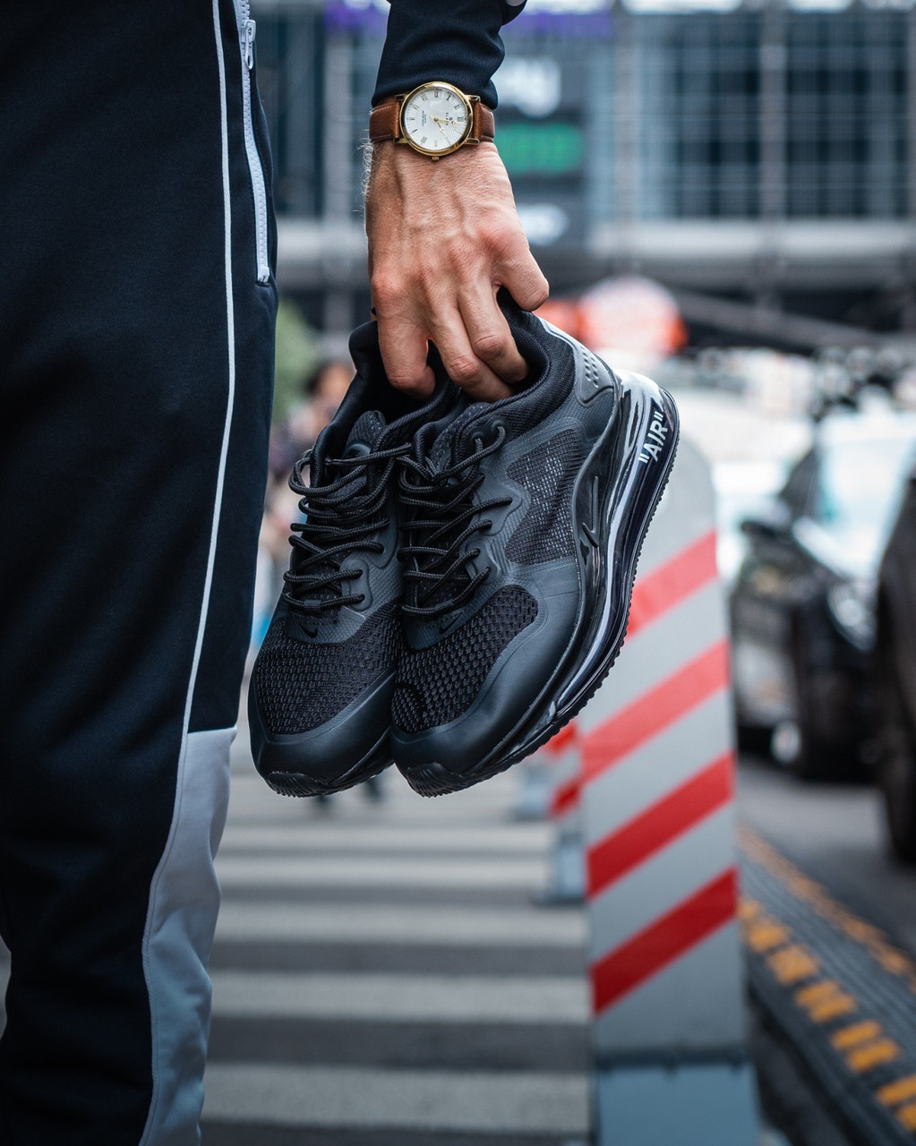 

Кроссовки мужские найк Nike 720 Air Max Black, Черный