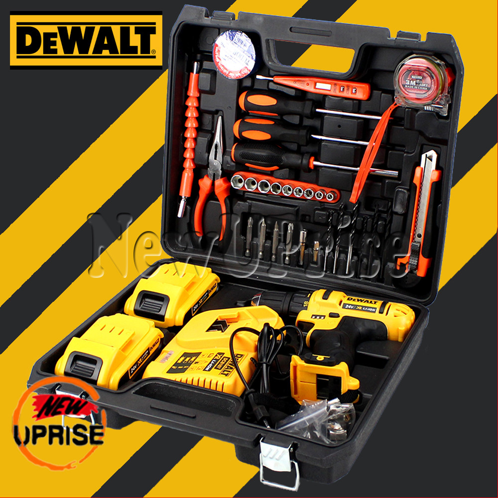 

Шуруповерт Деволт DeWALT DCD771 (24V, 5AH) с набором инструмента (30 ед.) Дрель Деволт