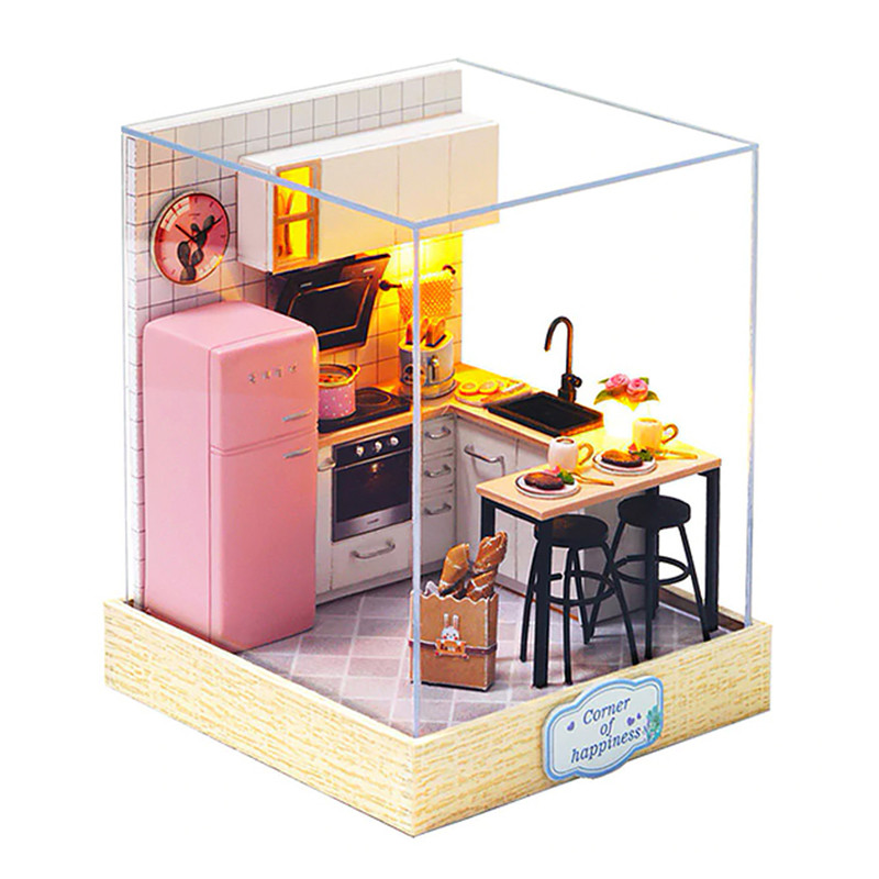 Ляльковий будинок конструктор DIY Cute Room BT-027 Кухня 23*23*27,5 см 3D Румбокс