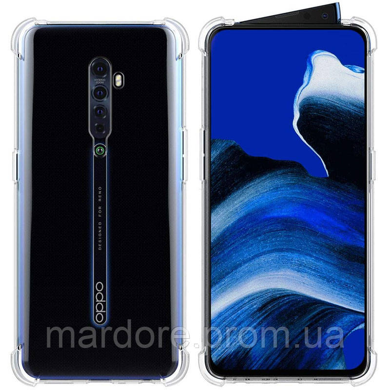 

TPU чехол Epic Ease с усиленными углами для Oppo Reno 2, Прозрачный / transparent