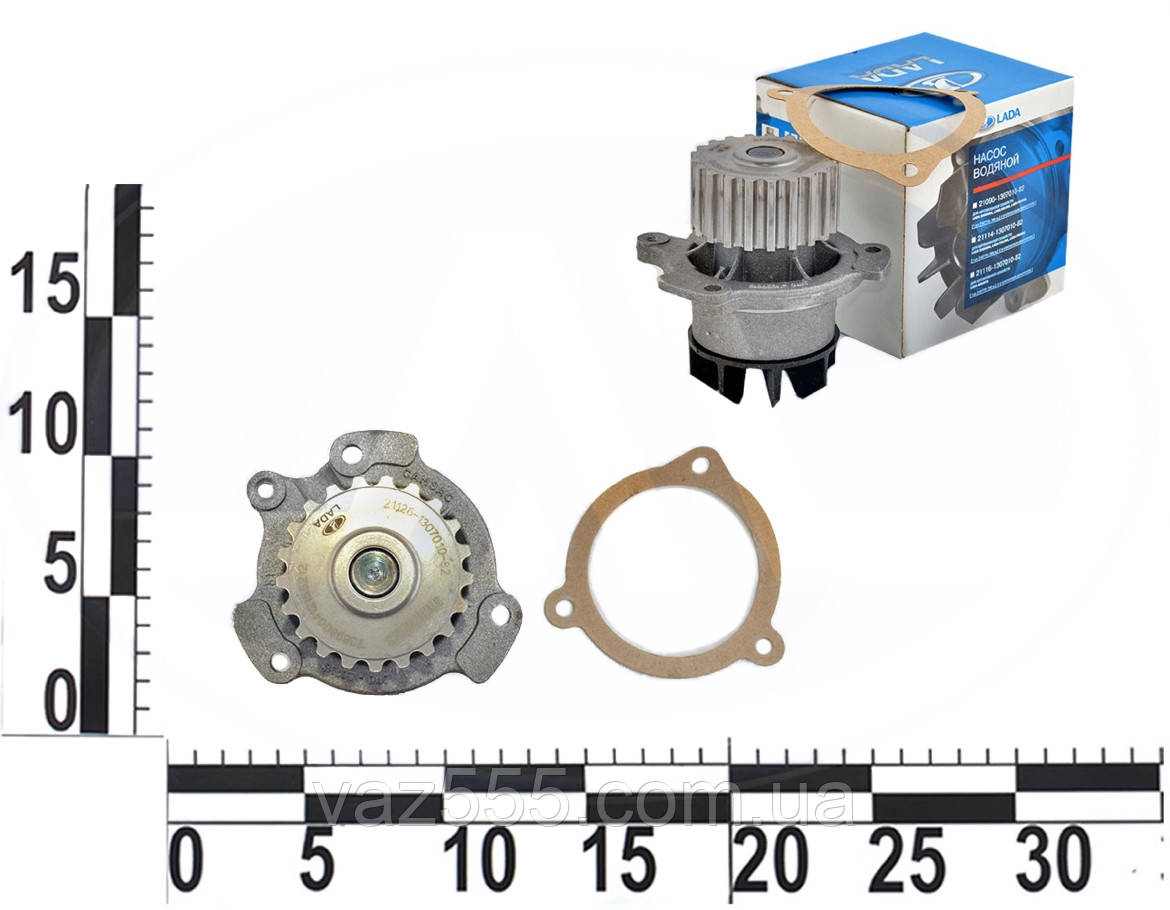 

Насос водяной ВАЗ 2170-72, 16 кл. (дв. 11194, 21126, 21127) кор. уп. "помпа"