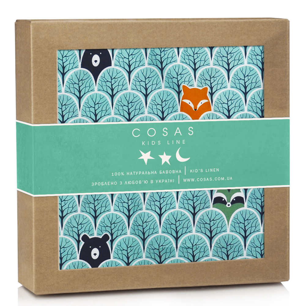 

Пеленка фланель BEAR WOOD GREEN, Мятный